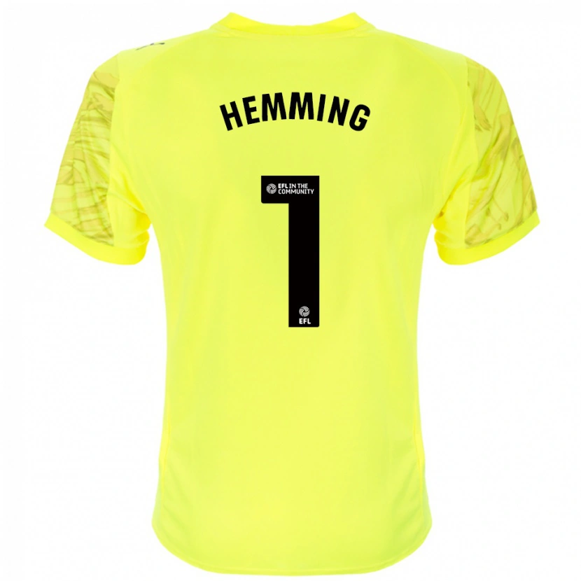 Danxen Kinder Zach Hemming #1 Trikot Gelb Schwarz Torwarttrikot 2025/26 Österreich