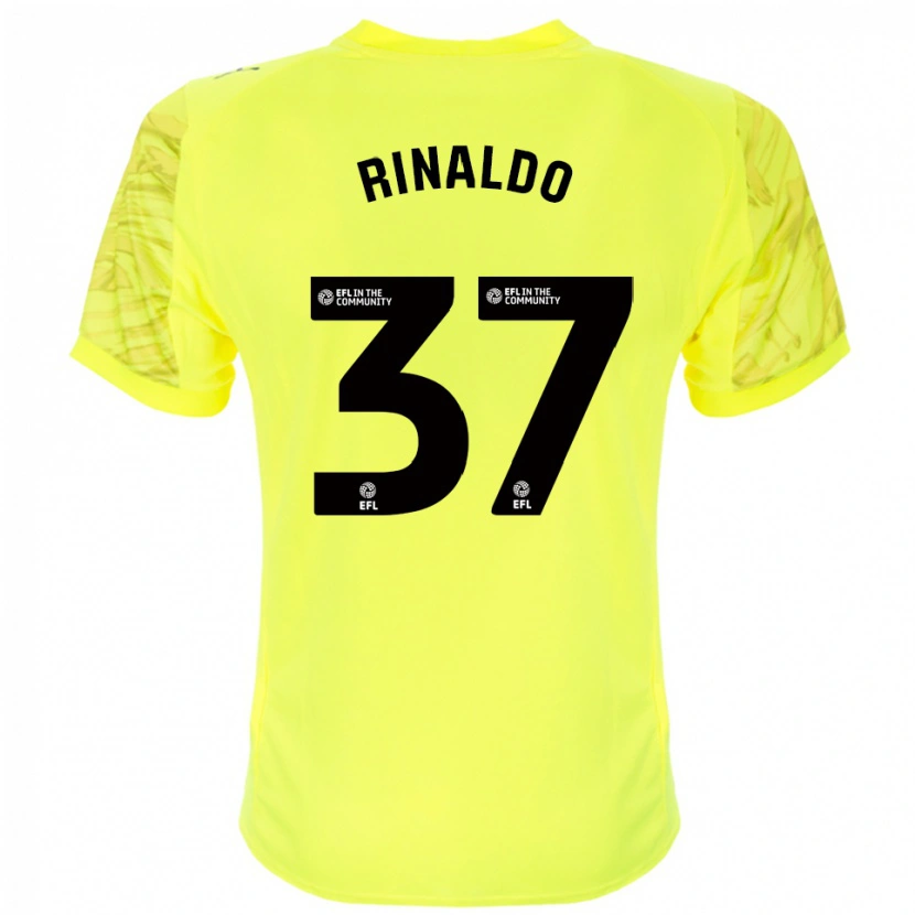 Danxen Kinder Ashton Rinaldo #37 Trikot Gelb Schwarz Torwarttrikot 2025/26 Österreich