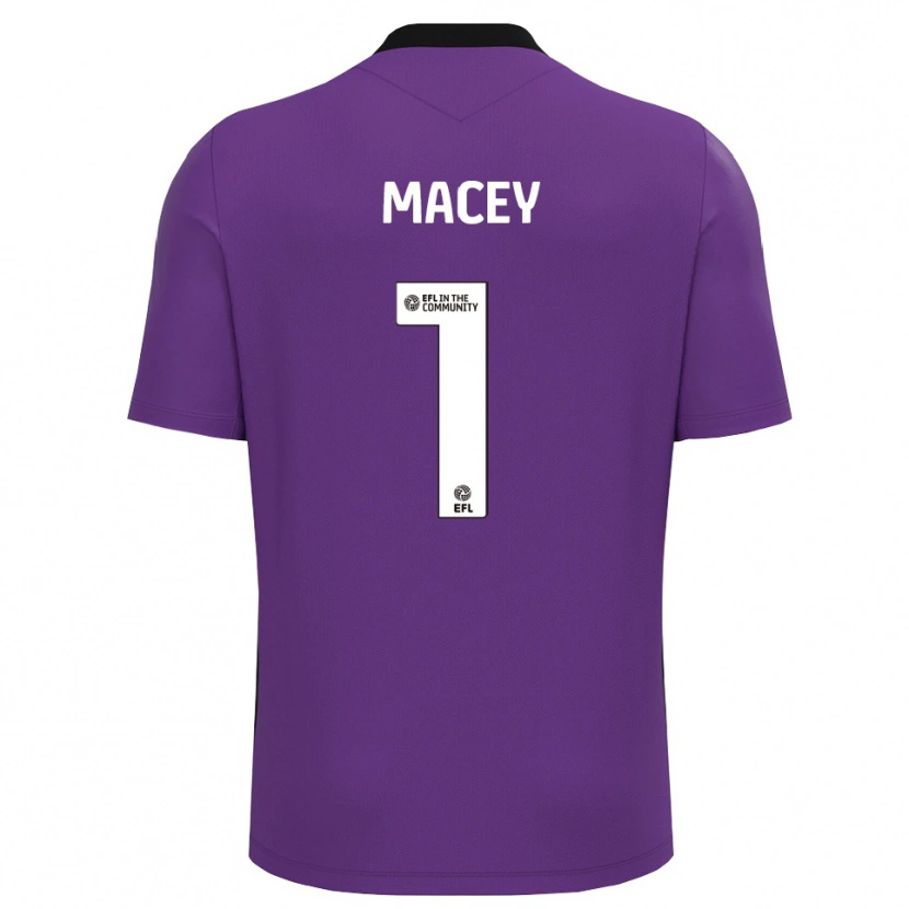 Danxen Kinder Matt Macey #1 Trikot Violett Weiß Torwarttrikot 2025/26 Österreich