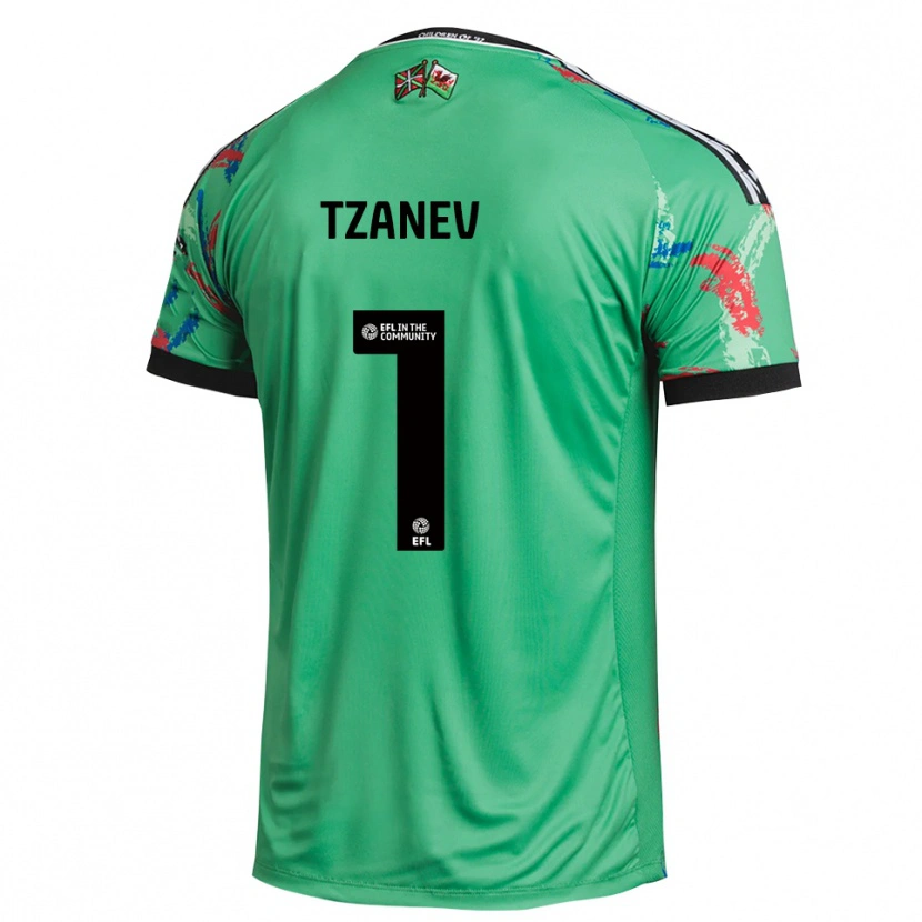 Danxen Kinder Nik Tzanev #1 Trikot Grün Rot Torwarttrikot 2025/26 Österreich