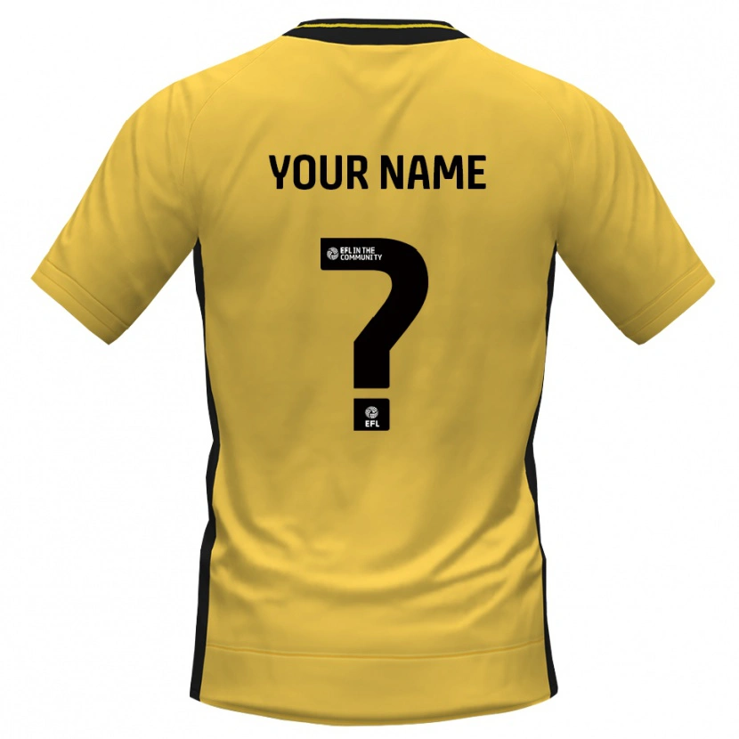 Danxen Kinder Tranmere Rovers Trikot Gelb Schwarz Torwarttrikot 2025/26 Österreich