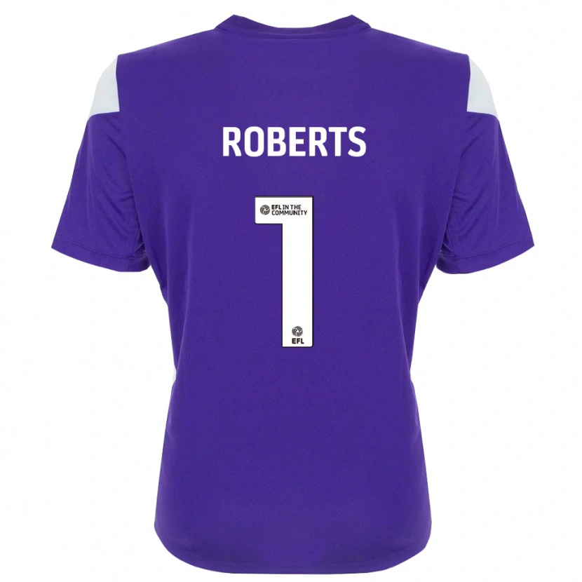 Danxen Kinder Myles Roberts #1 Trikot Violett Weiß Torwarttrikot 2025/26 Österreich