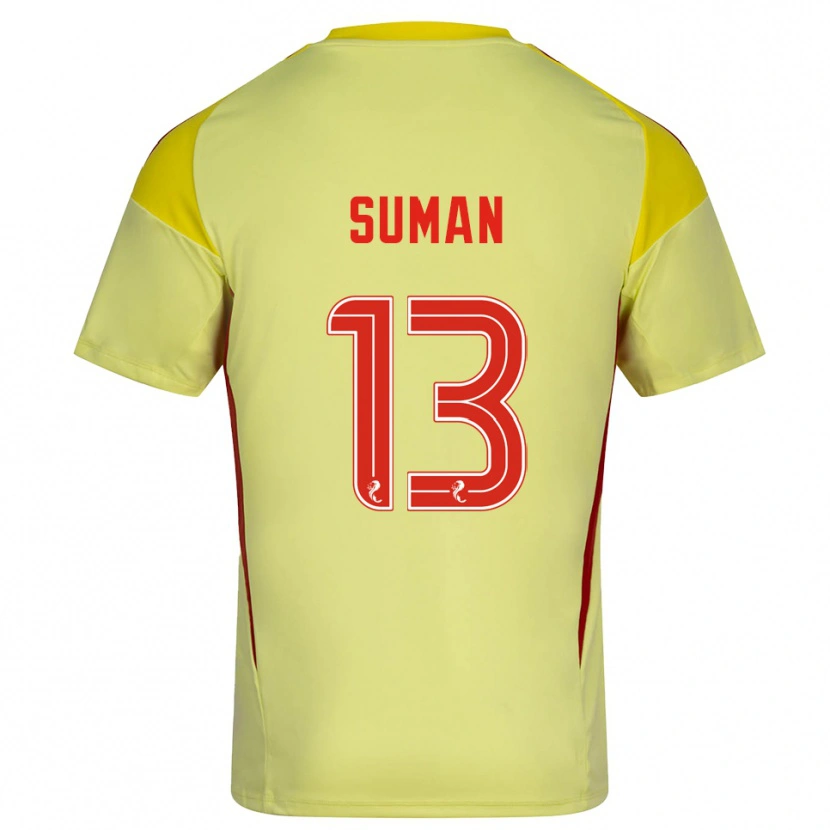 Danxen Kinder Nick Suman #13 Trikot Gelb Rot Torwarttrikot 2025/26 Österreich