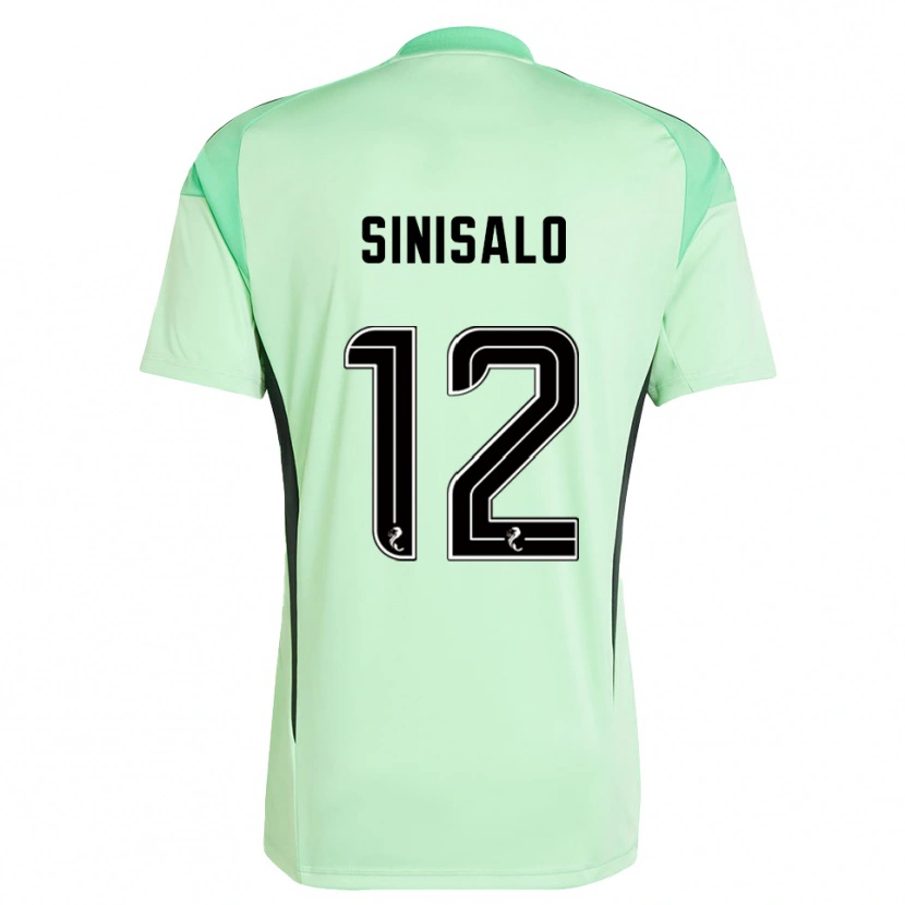 Danxen Kinder Viljami Sinisalo #12 Trikot Hellgrün Schwarz Torwarttrikot 2025/26 Österreich