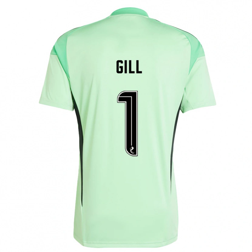Danxen Kinder Marcus Gill #1 Trikot Hellgrün Schwarz Torwarttrikot 2025/26 Österreich