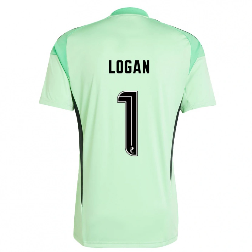 Danxen Kinder Chloe Logan #1 Trikot Hellgrün Schwarz Torwarttrikot 2025/26 Österreich