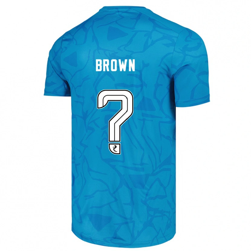 Danxen Kinder Fraser Brown #0 Trikot Blau Weiß Torwarttrikot 2025/26 Österreich
