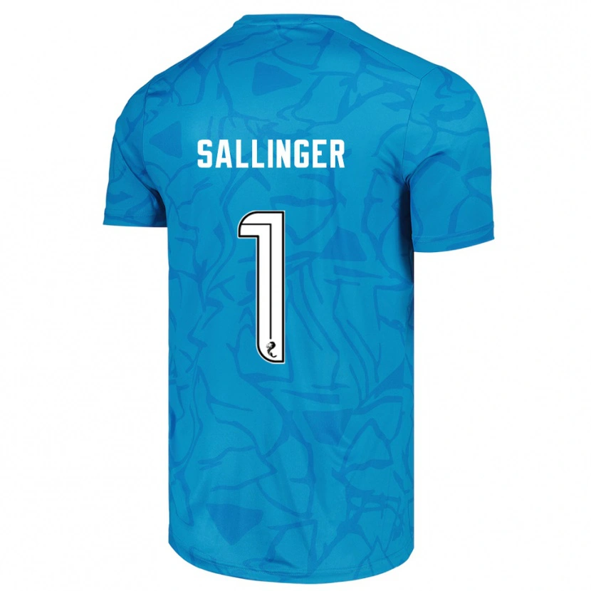 Danxen Kinder Raphael Sallinger #1 Trikot Blau Weiß Torwarttrikot 2025/26 Österreich