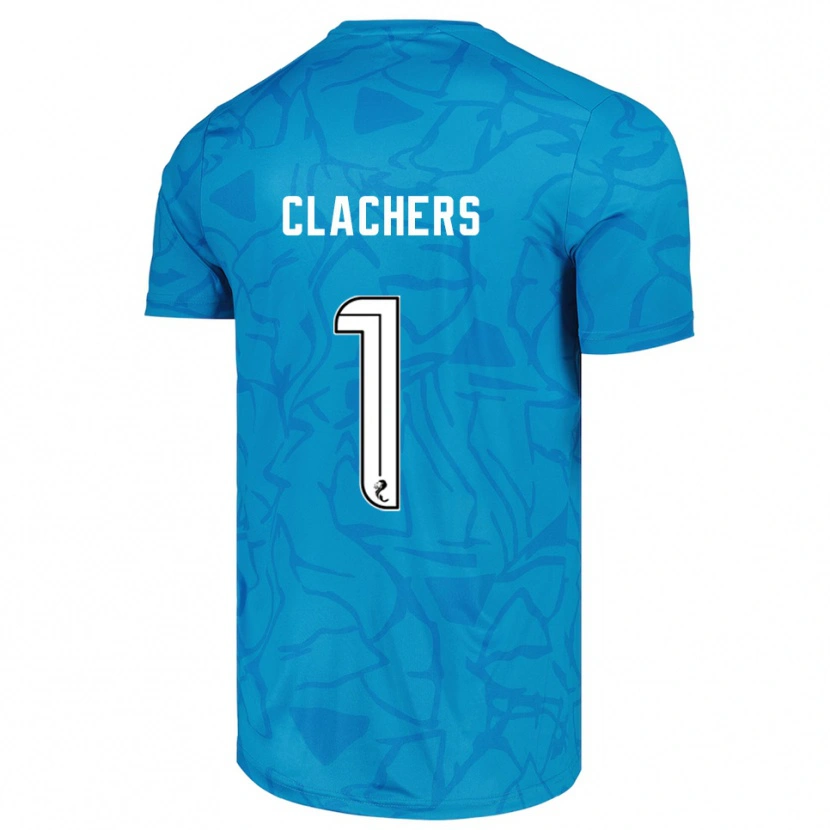 Danxen Kinder Erin Clachers #1 Trikot Blau Weiß Torwarttrikot 2025/26 Österreich