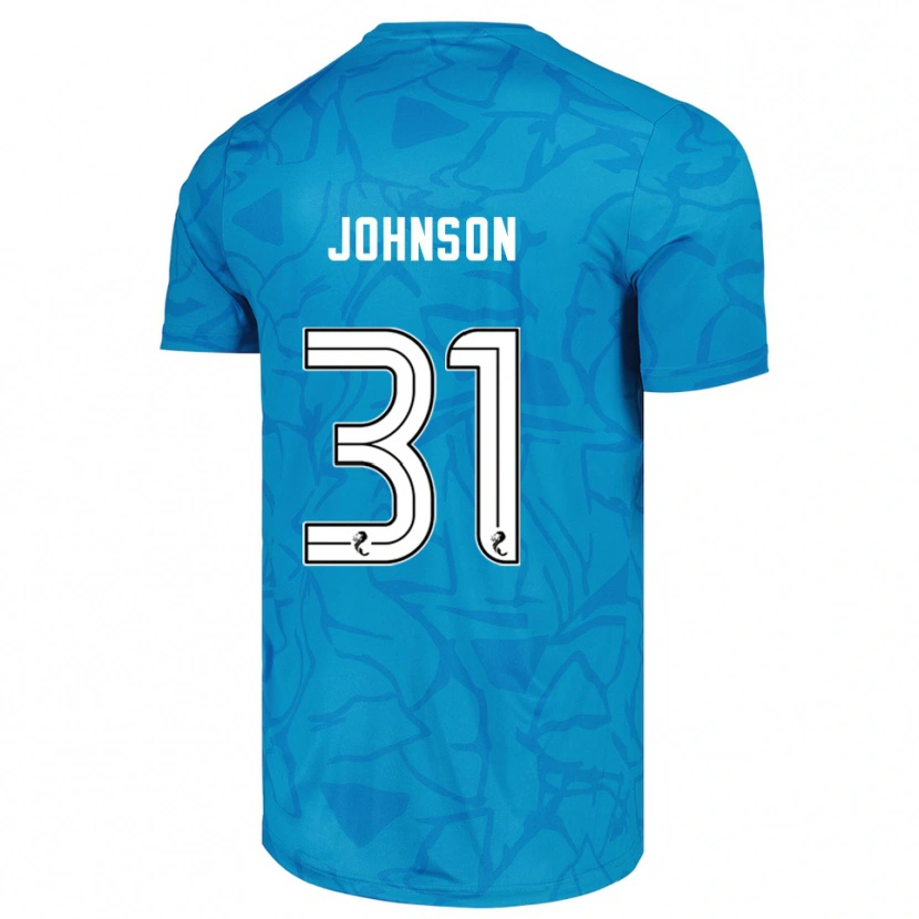 Danxen Kinder Murray Johnson #31 Trikot Blau Weiß Torwarttrikot 2025/26 Österreich