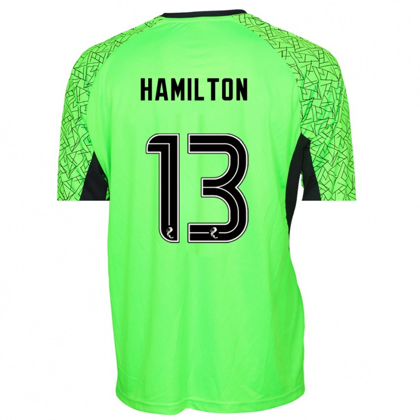 Danxen Kinder Jack Hamilton #13 Trikot Grün Schwarz Torwarttrikot 2025/26 Österreich