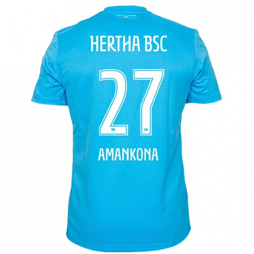 Danxen Kinder Nash-Daniel Amankona #27 Trikot Hellblau Weiß Torwarttrikot 2025/26 Österreich