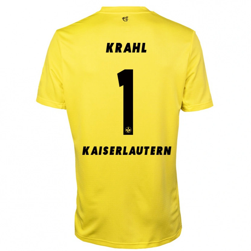 Danxen Kinder Julian Krahl #1 Trikot Gelb Schwarz Torwarttrikot 2025/26 Österreich