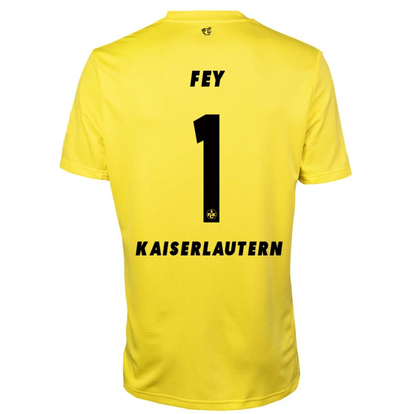 Danxen Kinder Tyler Fey #1 Trikot Gelb Schwarz Torwarttrikot 2025/26 Österreich
