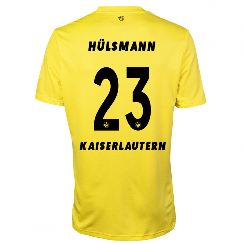 Danxen Kinder Randy Hülsmann #23 Trikot Gelb Schwarz Torwarttrikot 2025/26 Österreich