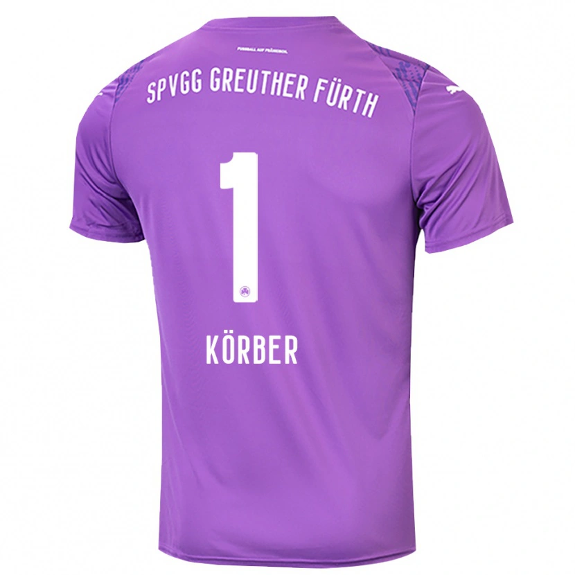 Danxen Kinder Nils Körber #1 Trikot Lila Weiß Torwarttrikot 2025/26 Österreich