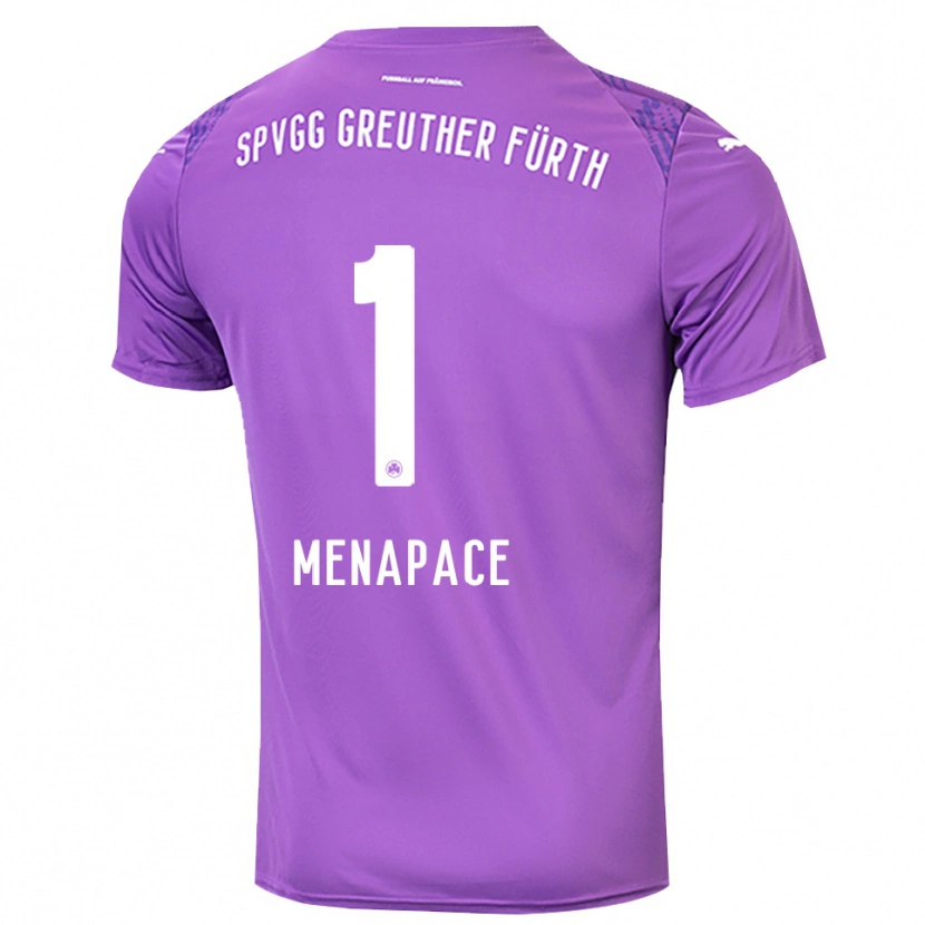 Danxen Kinder Theo Menapace #1 Trikot Lila Weiß Torwarttrikot 2025/26 Österreich