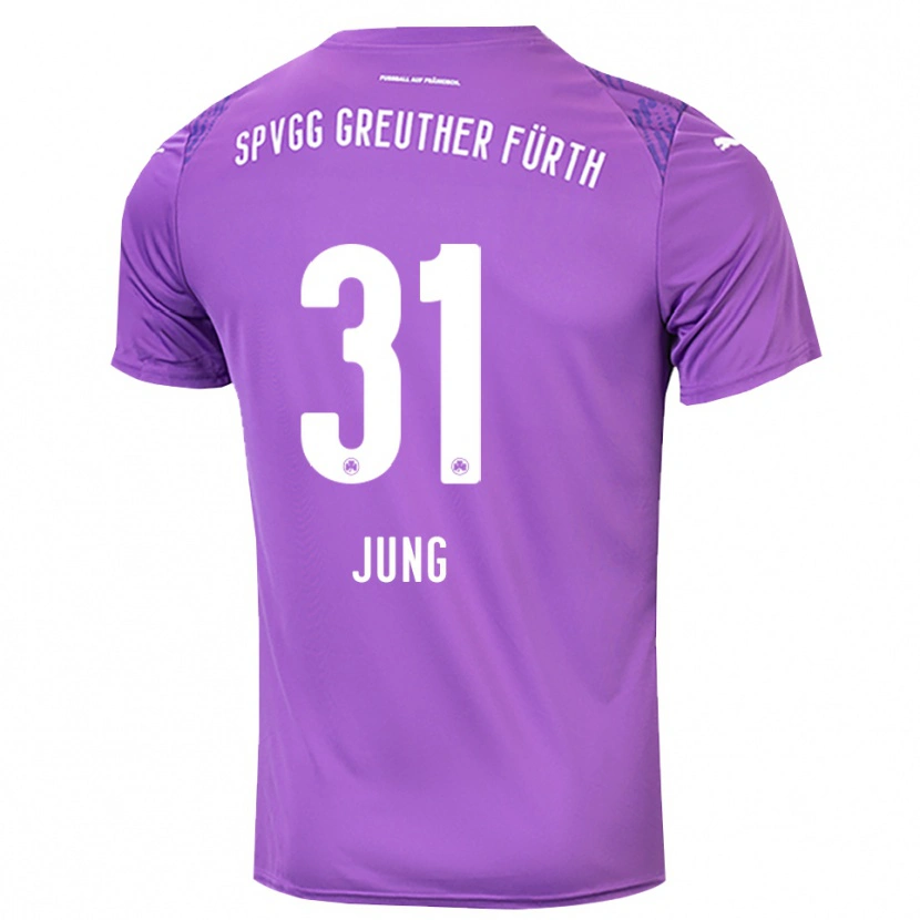 Danxen Kinder Sebastian Jung #31 Trikot Lila Weiß Torwarttrikot 2025/26 Österreich