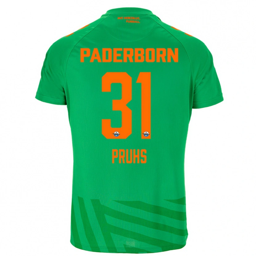 Danxen Kinder Florian Pruhs #31 Trikot Grün Orange Torwarttrikot 2025/26 Österreich