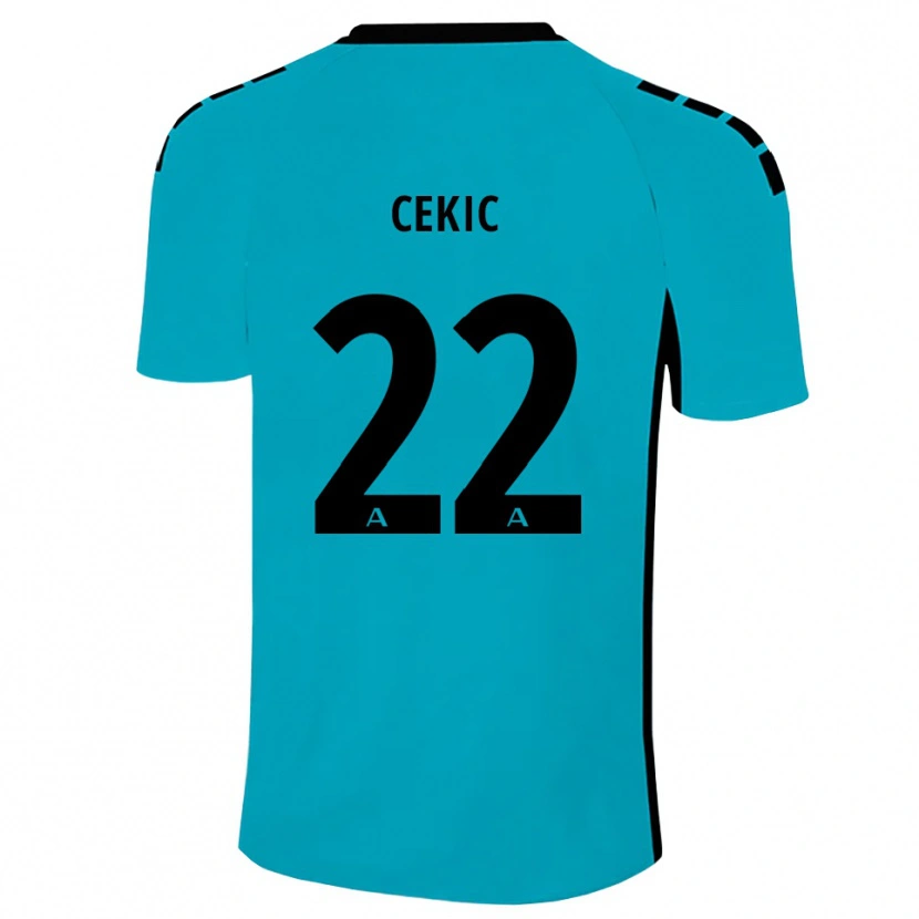 Danxen Kinder Adnan Cekic #22 Trikot Cyan Torwarttrikot 2025/26 Österreich
