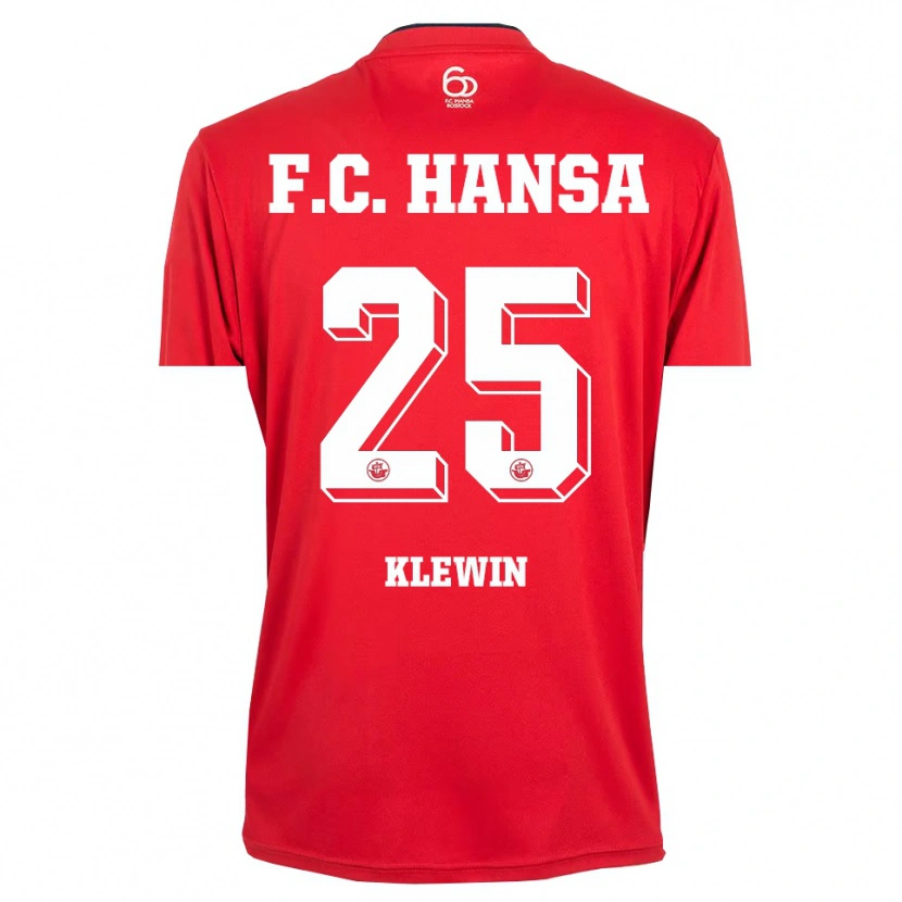 Danxen Kinder Philipp Klewin #25 Trikot Rot Weiß Torwarttrikot 2025/26 Österreich