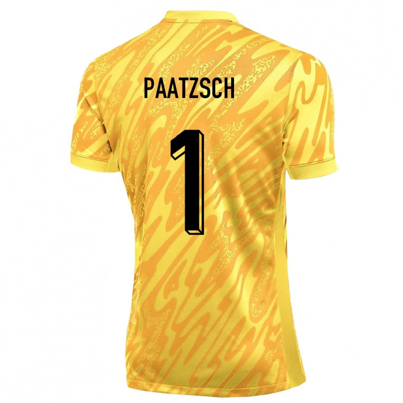Danxen Kinder Pascal Paatzsch #1 Trikot Gelb Orange Torwarttrikot 2025/26 Österreich