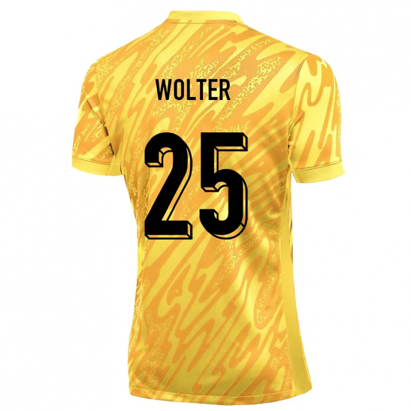 Danxen Kinder Fynn Wolter #25 Trikot Gelb Orange Torwarttrikot 2025/26 Österreich