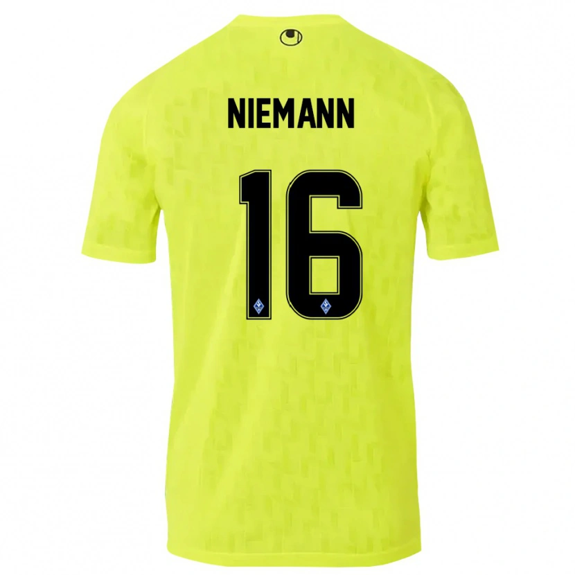 Danxen Kinder Jan Niemann #16 Trikot Gelb Schwarz Torwarttrikot 2025/26 Österreich