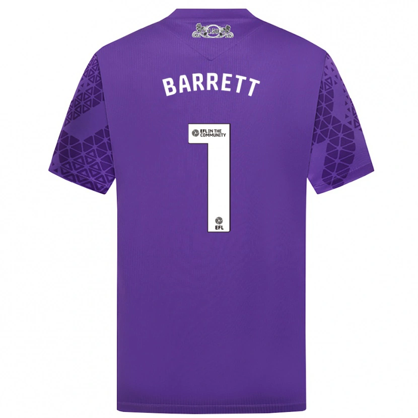 Danxen Kinder Jack Barrett #1 Trikot Violett Weiß Torwarttrikot 2025/26 Österreich