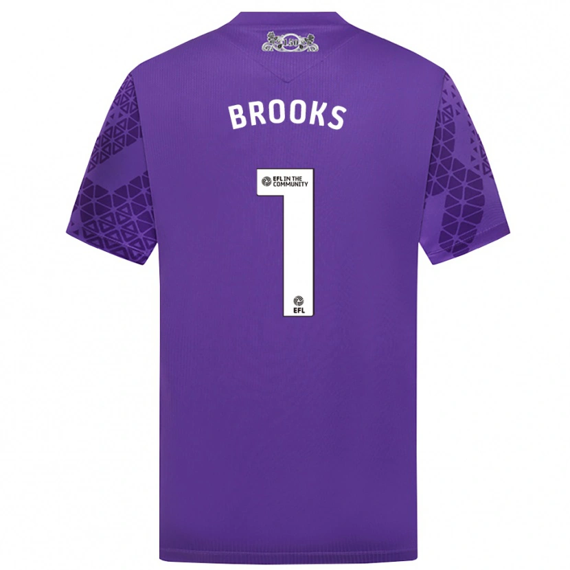 Danxen Kinder Alexandra Brooks #1 Trikot Violett Weiß Torwarttrikot 2025/26 Österreich