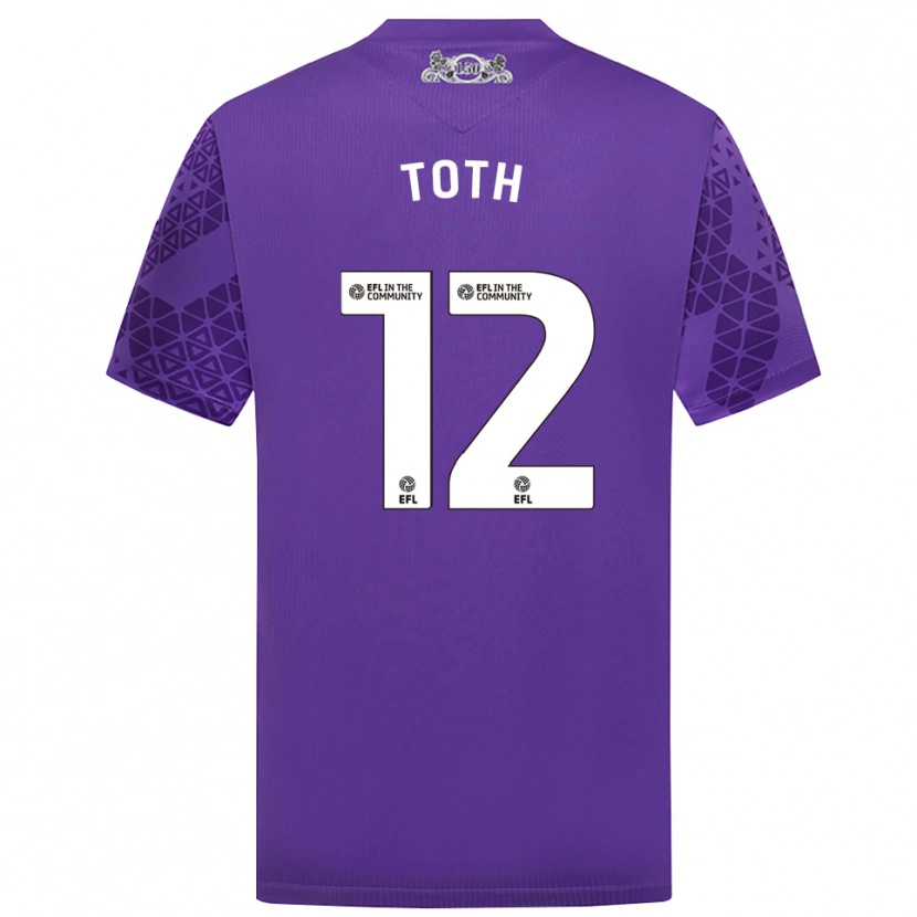 Danxen Kinder Balázs Tóth #12 Trikot Violett Weiß Torwarttrikot 2025/26 Österreich