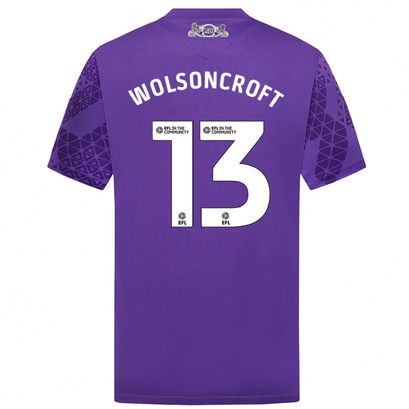 Danxen Kinder Blake Wolsoncroft #13 Trikot Violett Weiß Torwarttrikot 2025/26 Österreich