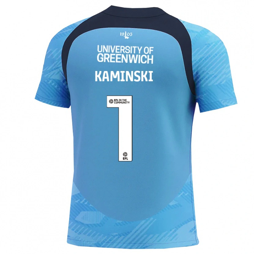 Danxen Kinder Thomas Kaminski #1 Trikot Blau Weiß Torwarttrikot 2025/26 Österreich