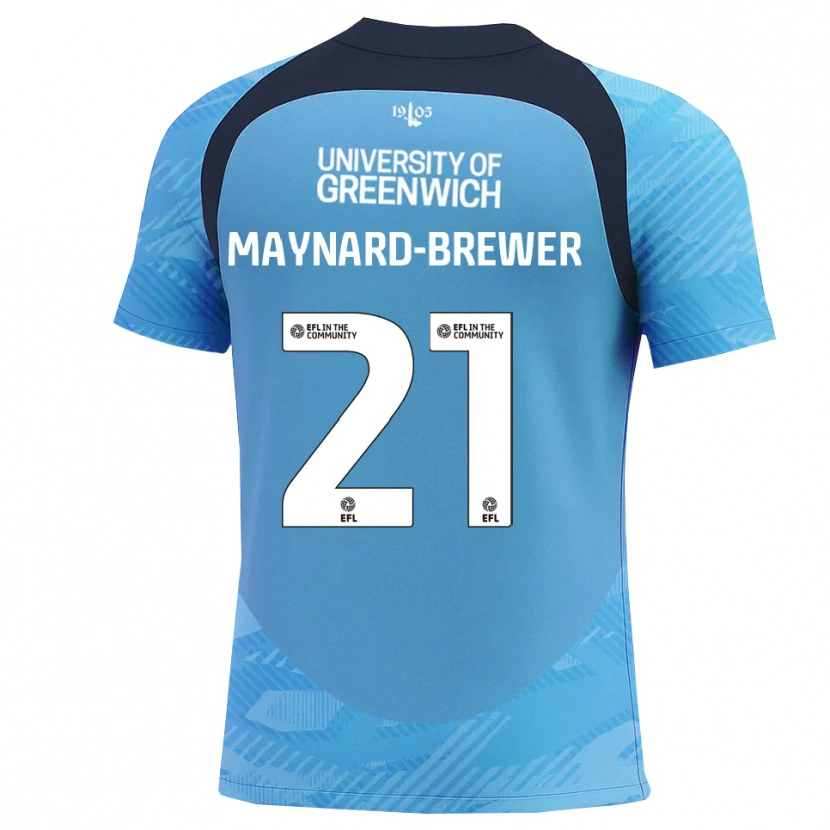 Danxen Kinder Ashley Maynard-Brewer #21 Trikot Blau Weiß Torwarttrikot 2025/26 Österreich