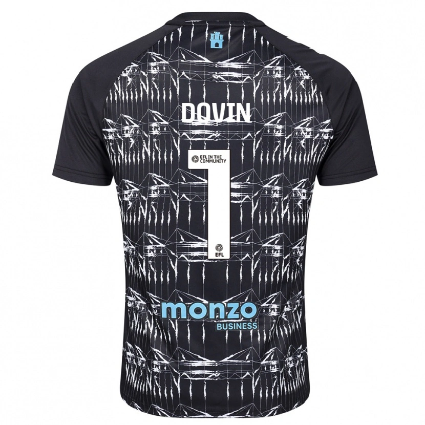 Danxen Kinder Oliver Dovin #1 Trikot Schwarz Blau Torwarttrikot 2025/26 Österreich