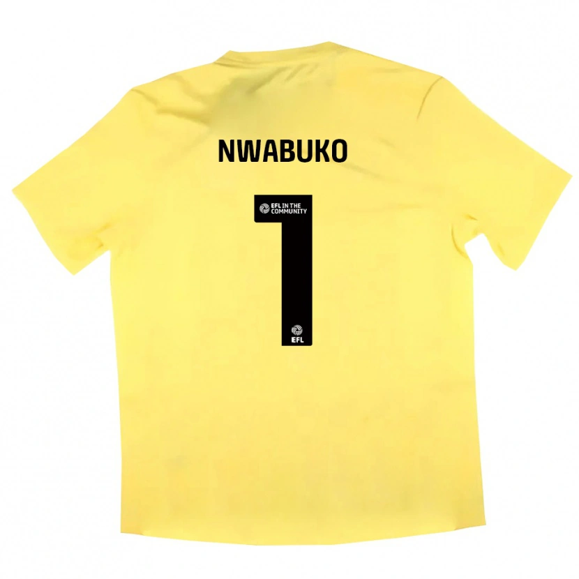 Danxen Kinder Sam Nwabuko #1 Trikot Gelb Schwarz Torwarttrikot 2025/26 Österreich