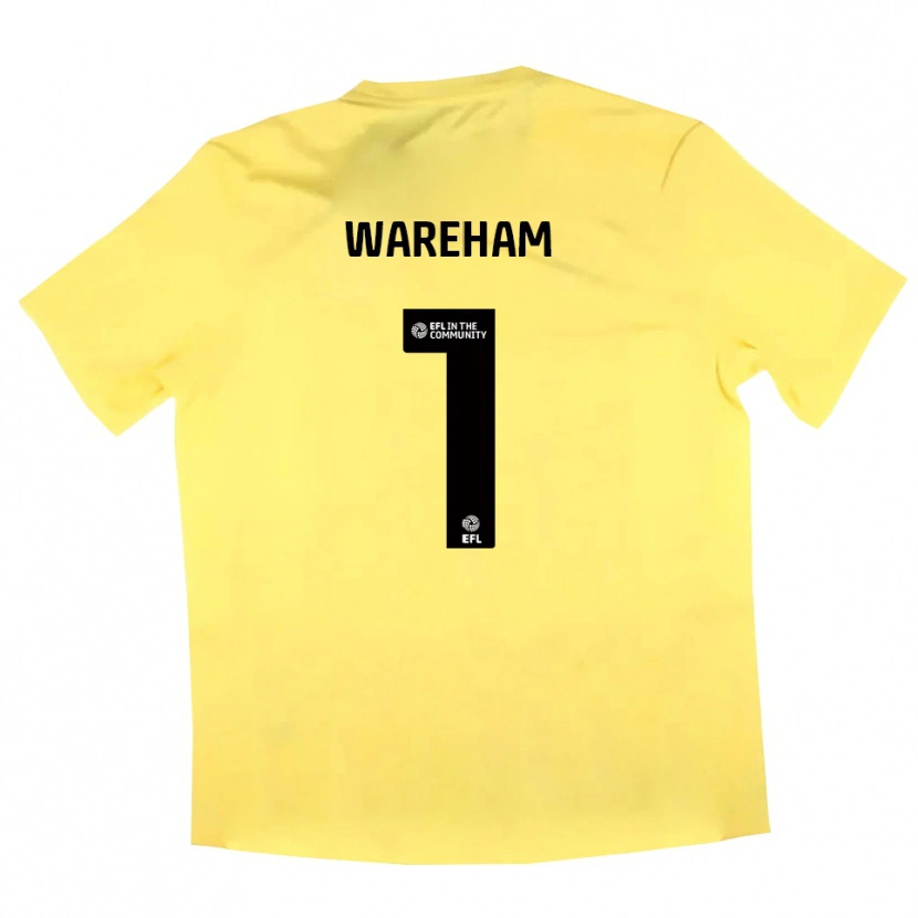 Danxen Kinder Laura Wareham #1 Trikot Gelb Schwarz Torwarttrikot 2025/26 Österreich