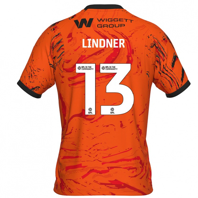 Danxen Kinder Caspar Lindner #13 Trikot Orange Schwarz Torwarttrikot 2025/26 Österreich