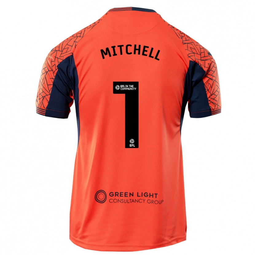 Danxen Kinder Rylee Mitchell #1 Trikot Orange Schwarz Torwarttrikot 2025/26 Österreich