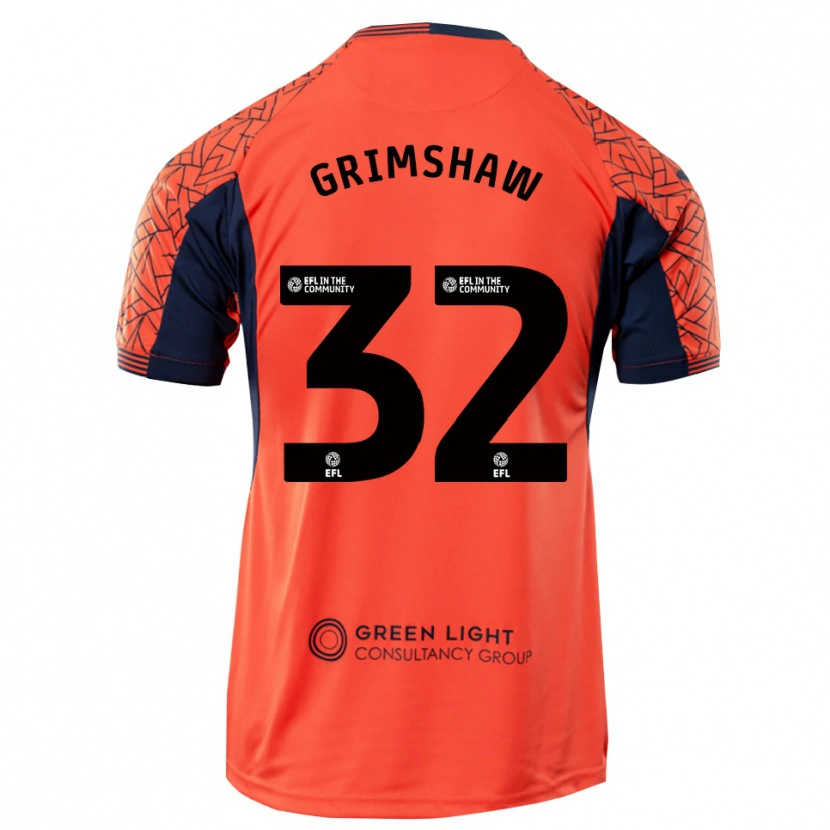 Danxen Kinder Daniel Grimshaw #32 Trikot Orange Schwarz Torwarttrikot 2025/26 Österreich