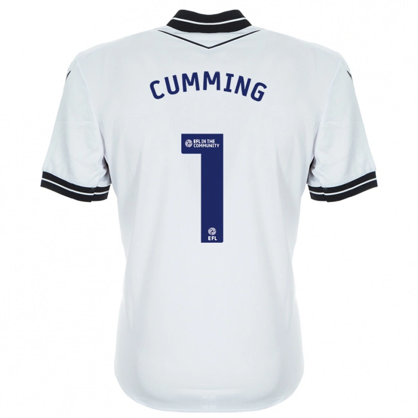 Danxen Kinder Jamie Cumming #1 Trikot Weiß Königsblau Torwarttrikot 2025/26 Österreich