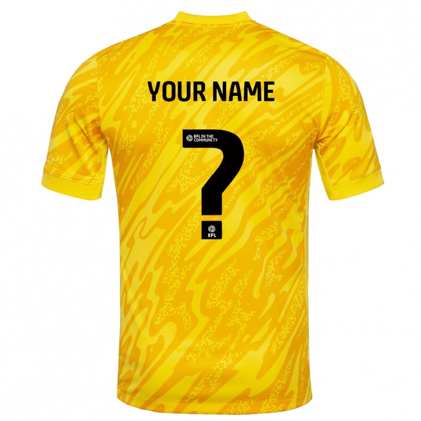 Danxen Kinder Portsmouth FC Trikot Gelb Schwarz Torwarttrikot 2025/26 Österreich