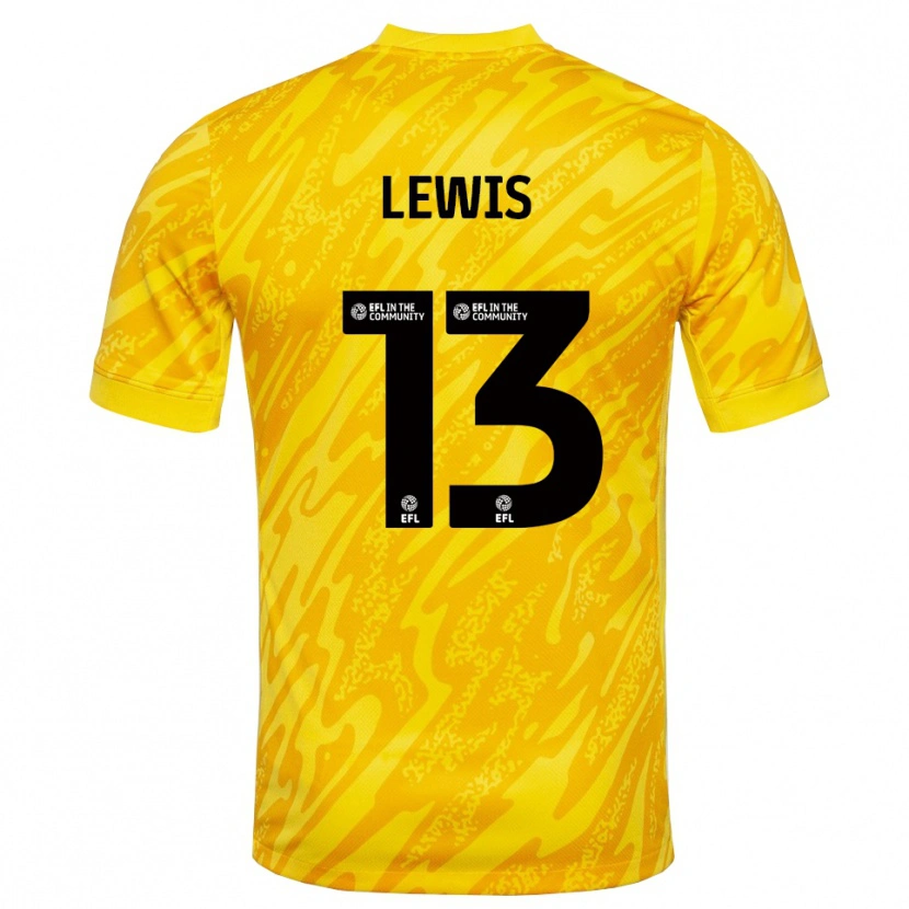 Danxen Kinder Karl Lewis #13 Trikot Gelb Schwarz Torwarttrikot 2025/26 Österreich