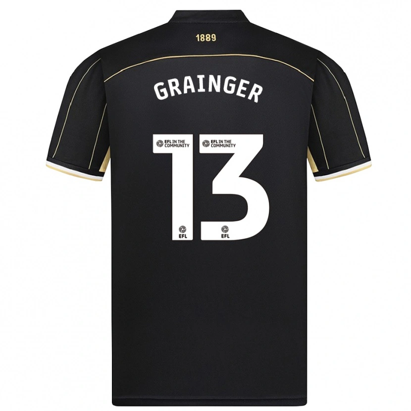 Danxen Kinder Benjamin Grainger #13 Trikot Schwarz Braun Torwarttrikot 2025/26 Österreich