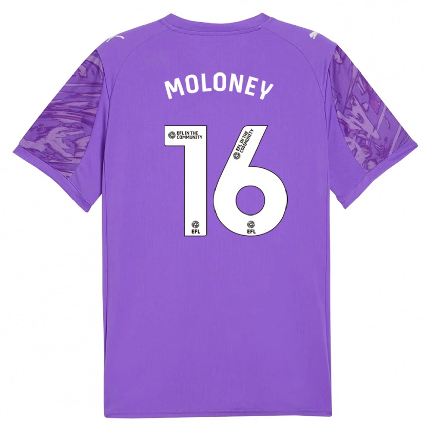 Danxen Kinder George Moloney #16 Trikot Lila Weiß Torwarttrikot 2025/26 Österreich