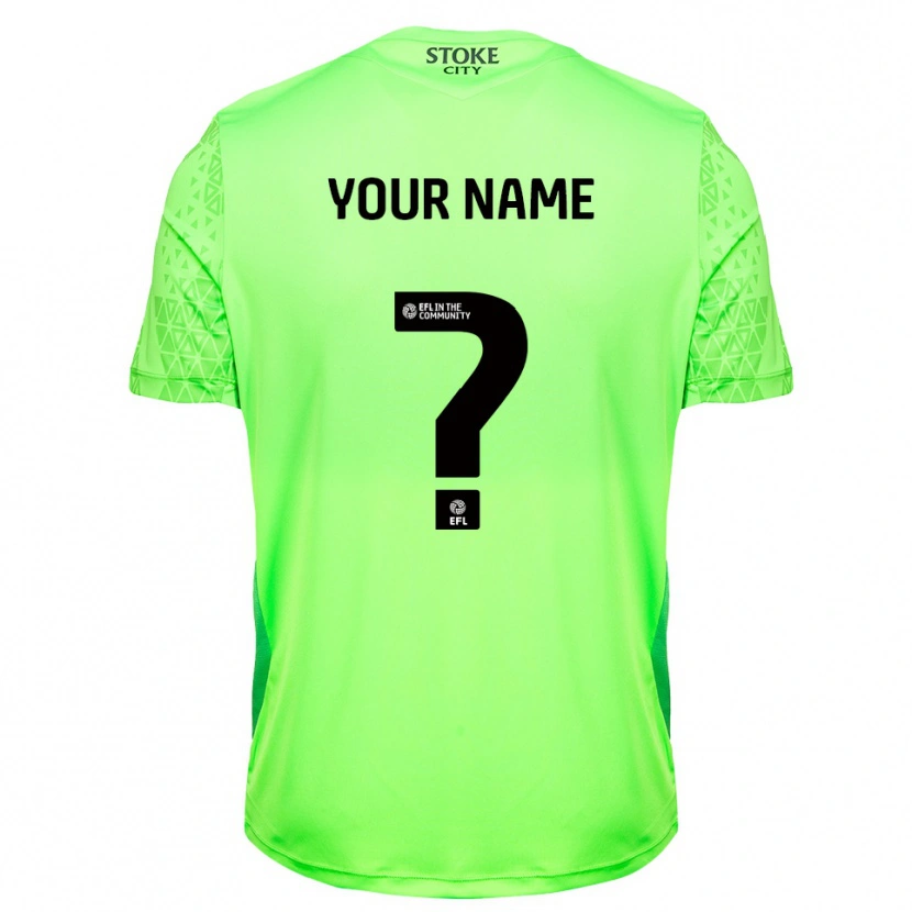 Danxen Kinder Stoke City Trikot Grün Schwarz Torwarttrikot 2025/26 Österreich