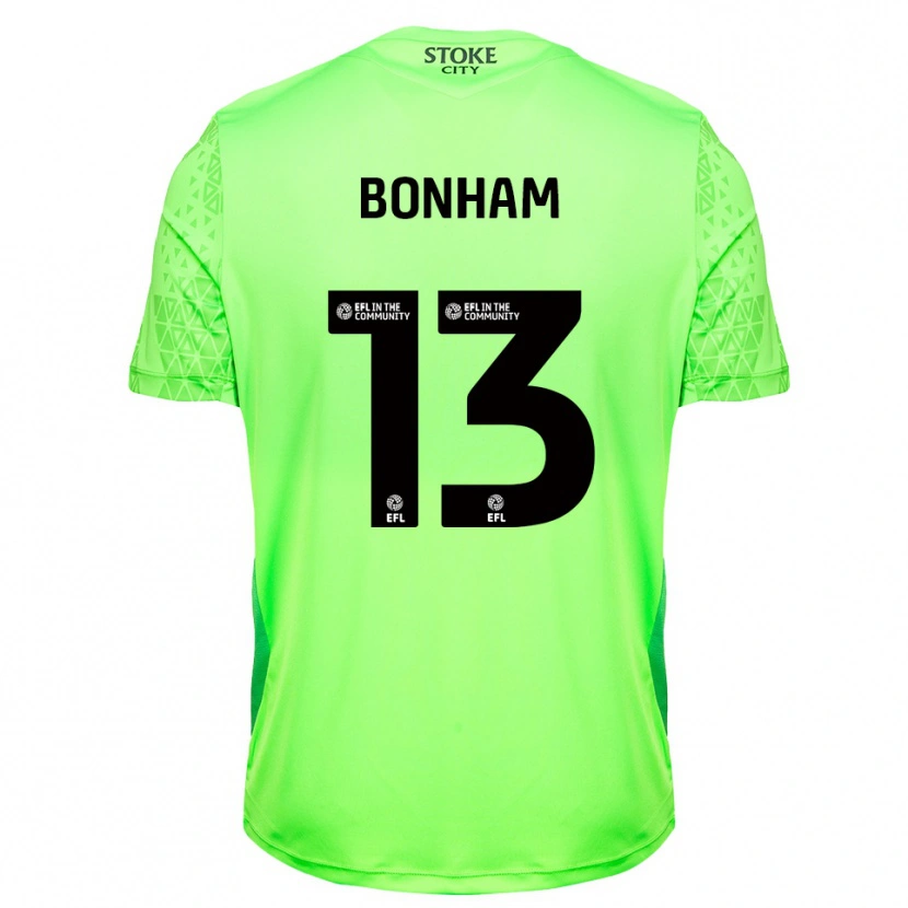 Danxen Kinder Jack Bonham #13 Trikot Grün Schwarz Torwarttrikot 2025/26 Österreich
