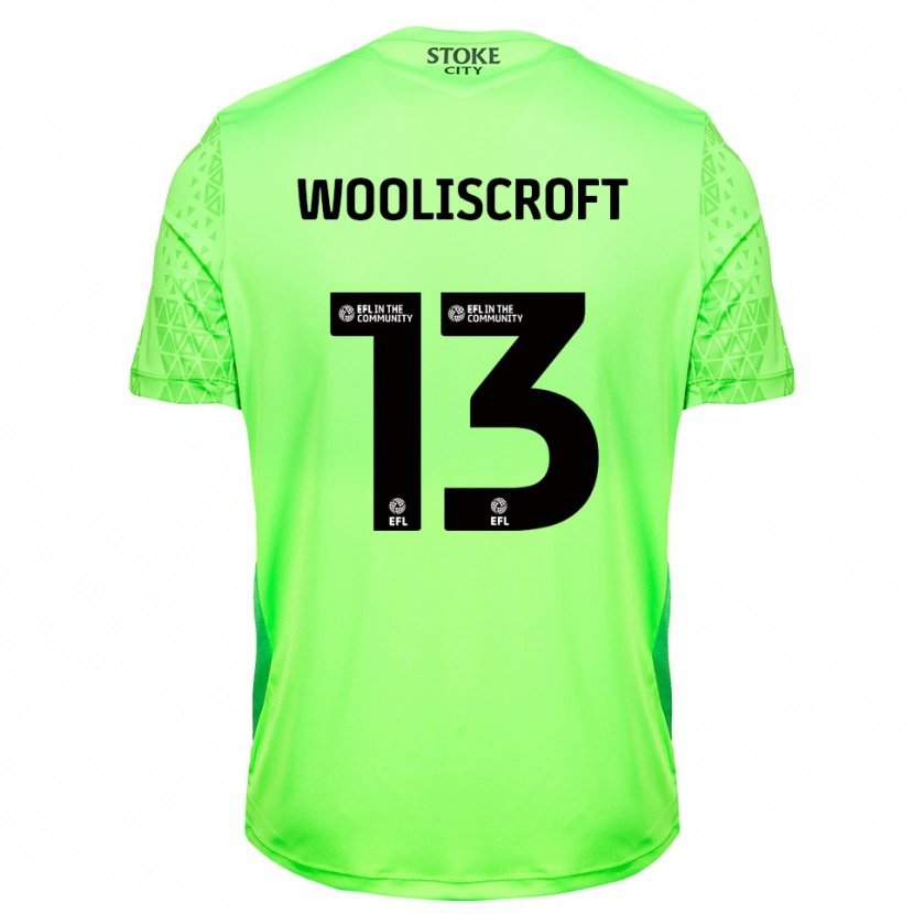 Danxen Kinder Morgan Wooliscroft #13 Trikot Grün Schwarz Torwarttrikot 2025/26 Österreich