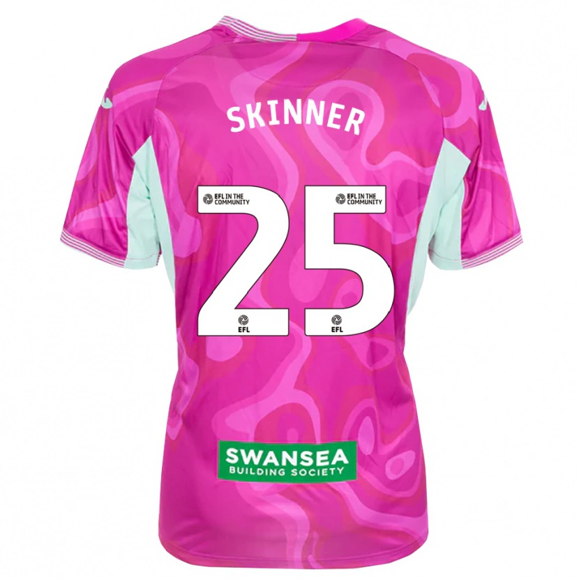 Danxen Kinder Claire Skinner #25 Trikot Magenta Weiß Torwarttrikot 2025/26 Österreich