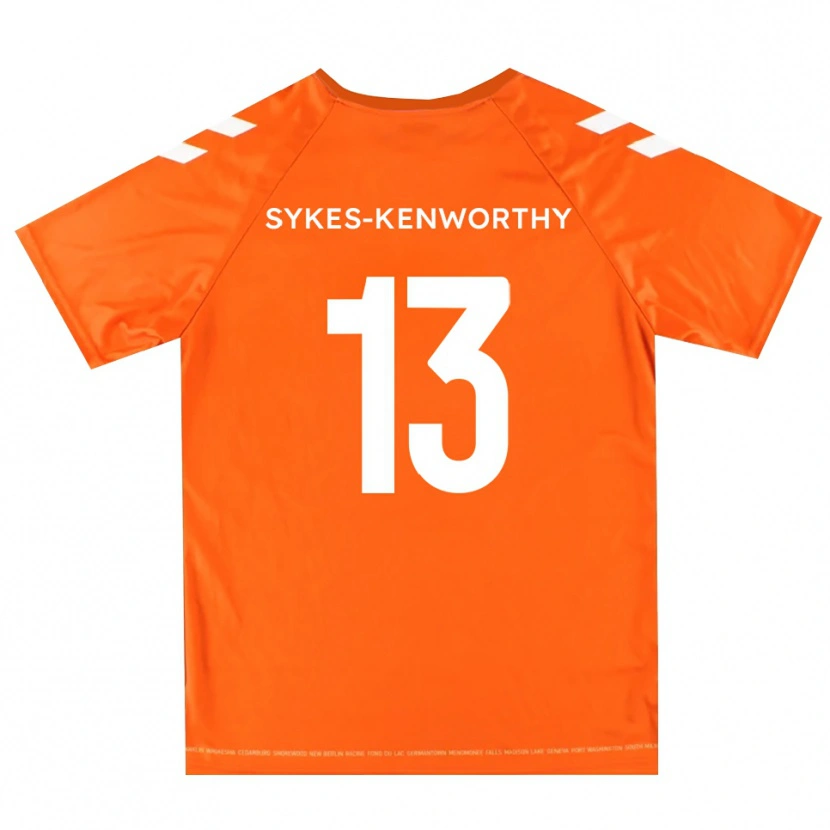 Danxen Kinder George Sykes-Kenworthy #13 Trikot Orange Weiß Torwarttrikot 2025/26 Österreich